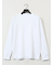 【DRESS T-SHIRT】綿ストレッチ スロープネック長袖Tシャツ