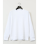 【DRESS T-SHIRT】綿ストレッチ スロープネック長袖Tシャツ