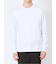 【DRESS T-SHIRT】綿ストレッチ モックネック長袖Tシャツ
