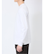 【DRESS T-SHIRT】綿ストレッチ モックネック長袖Tシャツ