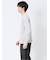 【DRESS T-SHIRT】綿ストレッチ モックネック長袖Tシャツ