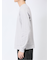 【DRESS T-SHIRT】綿ストレッチ モックネック長袖Tシャツ