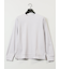 【DRESS T-SHIRT】綿ストレッチ モックネック長袖Tシャツ