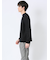【DRESS T-SHIRT】綿ストレッチ モックネック長袖Tシャツ