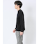 【DRESS T-SHIRT】綿ストレッチ モックネック長袖Tシャツ