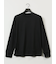 【DRESS T-SHIRT】綿ストレッチ モックネック長袖Tシャツ