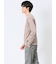 【DRESS T-SHIRT】綿ストレッチ モックネック長袖Tシャツ