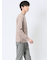 【DRESS T-SHIRT】綿ストレッチ モックネック長袖Tシャツ