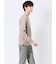 【DRESS T-SHIRT】綿ストレッチ モックネック長袖Tシャツ