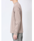 【DRESS T-SHIRT】綿ストレッチ モックネック長袖Tシャツ