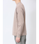 【DRESS T-SHIRT】綿ストレッチ モックネック長袖Tシャツ