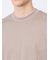【DRESS T-SHIRT】綿ストレッチ モックネック長袖Tシャツ
