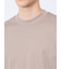 【DRESS T-SHIRT】綿ストレッチ モックネック長袖Tシャツ
