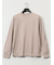 【DRESS T-SHIRT】綿ストレッチ モックネック長袖Tシャツ