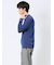 【DRESS T-SHIRT】綿ストレッチ モックネック長袖Tシャツ