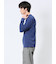 【DRESS T-SHIRT】綿ストレッチ モックネック長袖Tシャツ