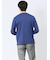 【DRESS T-SHIRT】綿ストレッチ モックネック長袖Tシャツ