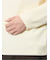 クロスストレッチ 天竺 モックネックニット