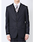 光沢ウール混 スリムフィット 2ボタン4ピース6WAYスーツ 組織紺