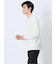 メランジワッフル クルーネック長袖Tシャツ