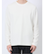 メランジワッフル クルーネック長袖Tシャツ