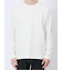 メランジワッフル クルーネック長袖Tシャツ