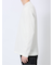 メランジワッフル クルーネック長袖Tシャツ