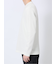 メランジワッフル クルーネック長袖Tシャツ