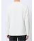 メランジワッフル クルーネック長袖Tシャツ