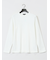 メランジワッフル クルーネック長袖Tシャツ
