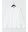メランジワッフル クルーネック長袖Tシャツ