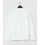 メランジワッフル クルーネック長袖Tシャツ
