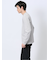 メランジワッフル クルーネック長袖Tシャツ