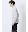 メランジワッフル クルーネック長袖Tシャツ