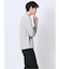 メランジワッフル クルーネック長袖Tシャツ