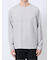 メランジワッフル クルーネック長袖Tシャツ
