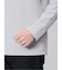 メランジワッフル クルーネック長袖Tシャツ
