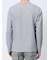 メランジワッフル クルーネック長袖Tシャツ