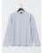 メランジワッフル クルーネック長袖Tシャツ