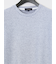 メランジワッフル クルーネック長袖Tシャツ