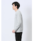 Vネックカーディガン&長袖Tシャツ アンサンブル