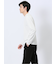 ふくれチェックジャガード クルーネック長袖Tシャツ