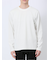 ふくれチェックジャガード クルーネック長袖Tシャツ