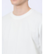 ふくれチェックジャガード クルーネック長袖Tシャツ
