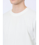 ふくれチェックジャガード クルーネック長袖Tシャツ