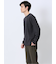 ふくれチェックジャガード クルーネック長袖Tシャツ
