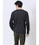 ふくれチェックジャガード クルーネック長袖Tシャツ