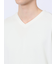 メランジポンチ Vネック長袖Tシャツ