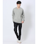 メランジポンチ Vネック長袖Tシャツ