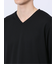 メランジポンチ Vネック長袖Tシャツ